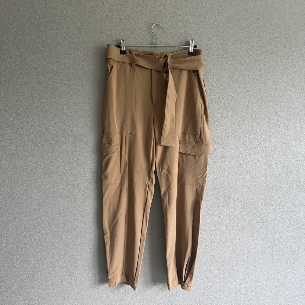 Banana Republic Tan Cargo Tie-Waist Pants